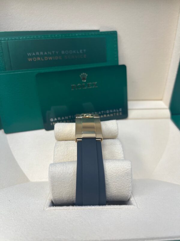 Rolex Daytona Yellow Gold Daytona 40 Watch - Black Index Dial - Black Oysterflex Strap 116518LN - Image 5