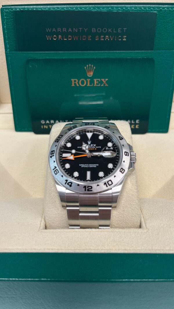 Rolex Oyster Perpetual Explorer II Oystersteel Black Dial Oyster Bracelet (Ref# 226570) - Image 2