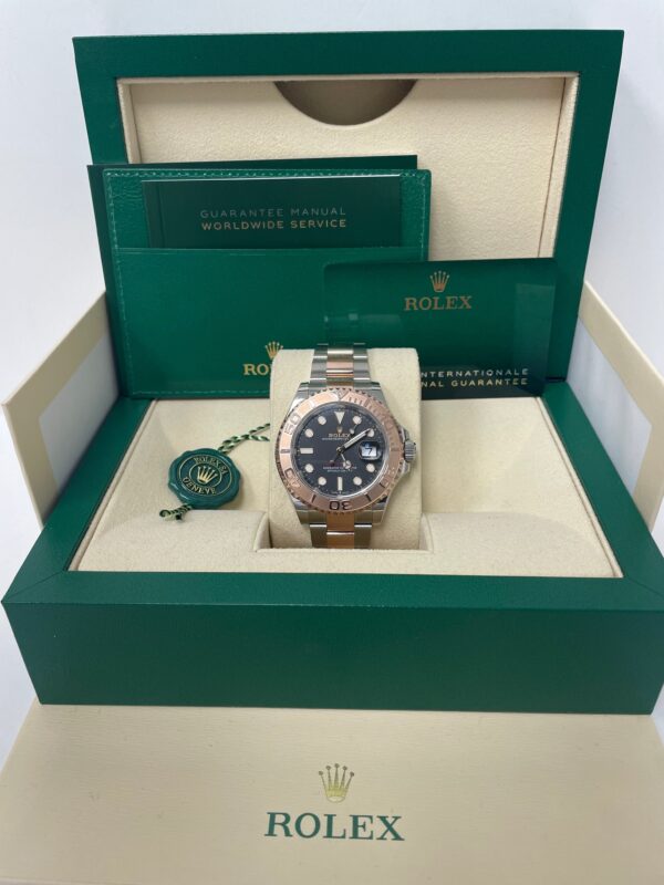 Rolex Steel and Everose Gold Rolesor Yacht-Master 40 Watch Black Dial (Ref #126621) - Image 2