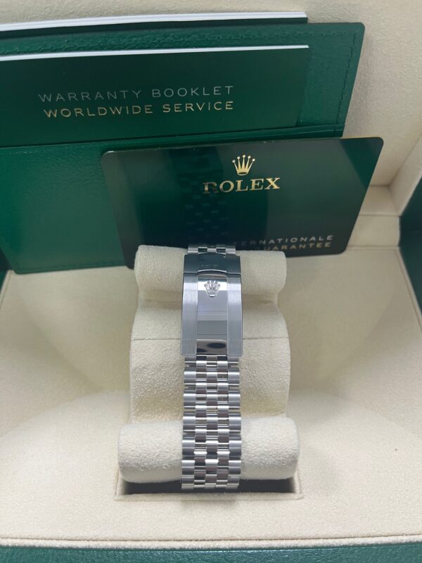 Rolex Datejust 41-18K White Gold & Steel - Dark Rhodium Diamond Dial - Jubilee (Ref # 126334) - Image 10
