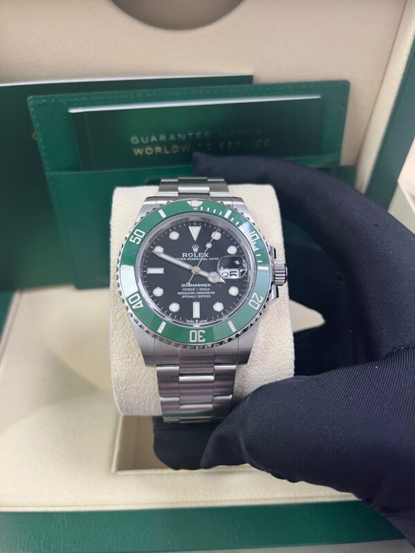 Rolex Submariner Stainless Steel "The Starbucks" - "Kermit" Black and Green Bezel (Ref#126610LV) - Image 5
