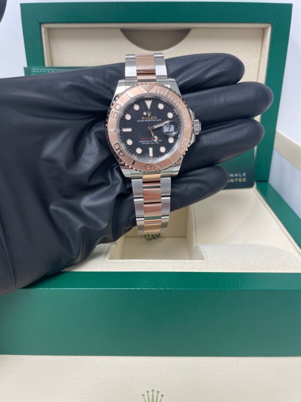 Rolex Steel and Everose Gold Rolesor Yacht-Master 40 Watch Black Dial (Ref #126621) - Image 5