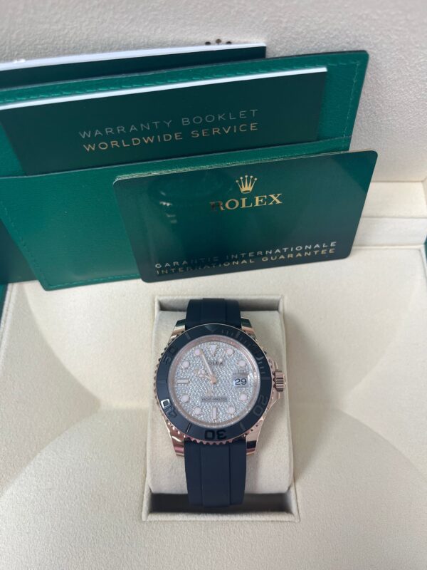 Rolex Yacht-Master 40 Rose Gold Pave Diamond Dial 126655 - Image 7