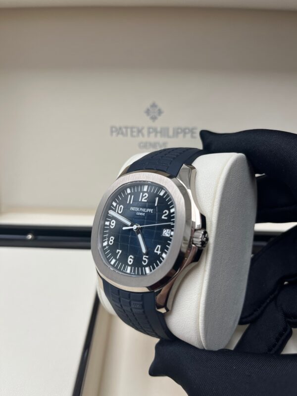 Patek Philippe Aquanaut White Gold/ Blue Embossed Dial (Ref#5168G-001) - Image 13