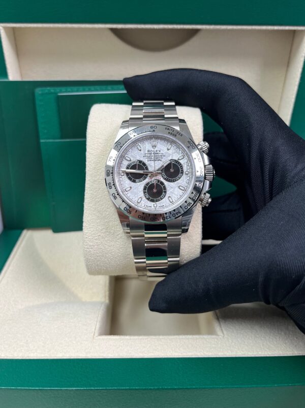 Rolex Daytona White Gold Daytona 40mm Meteorite Dial Steel and Black Oyster (Reference # 116509) - Image 3