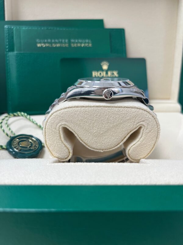 Rolex Day-Date 40mm Platinum/ Grey Dial Smooth Bezel Index Dial (Reference 228206) - Image 6