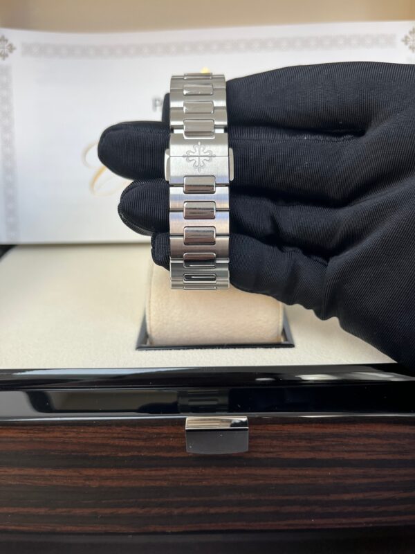 Patek Philippe Nautilus Diamond Bezel Silver Index Dial Reference #7118/1200A-010 - Image 5