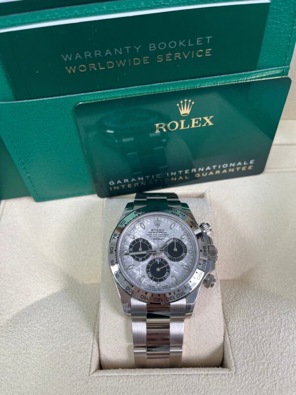 Rolex Daytona White Gold Daytona 40mm Meteorite Dial Steel and Black Oyster (Reference # 116509) - Image 2