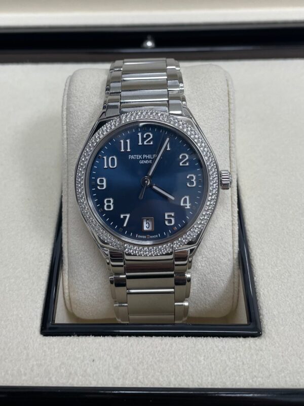 Patek Philippe Twenty~4 Automatic Round Watch Blue Dial Ladies 36mm (Reference # 7300/ 1200A-001) - Image 7