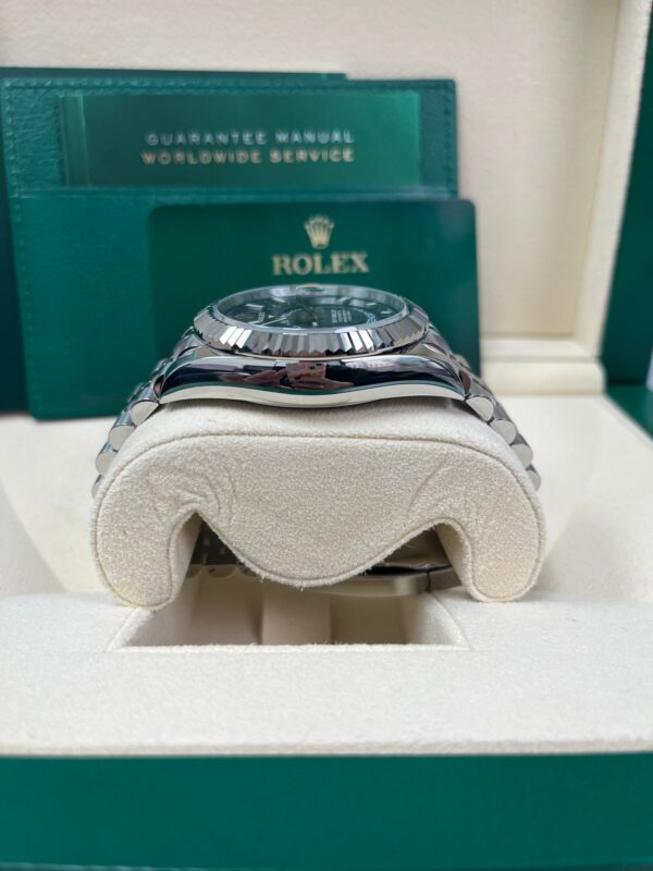 Rolex Sky-Dweller White Rolesor - Blue Index Dial - Jubilee Bracelet (Ref# 326934) - Image 6