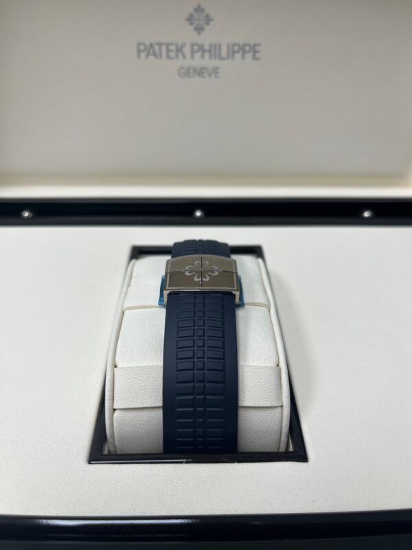 Patek Philippe Aquanaut White Gold/ Blue Embossed Dial (Ref#5168G-001) - Image 12