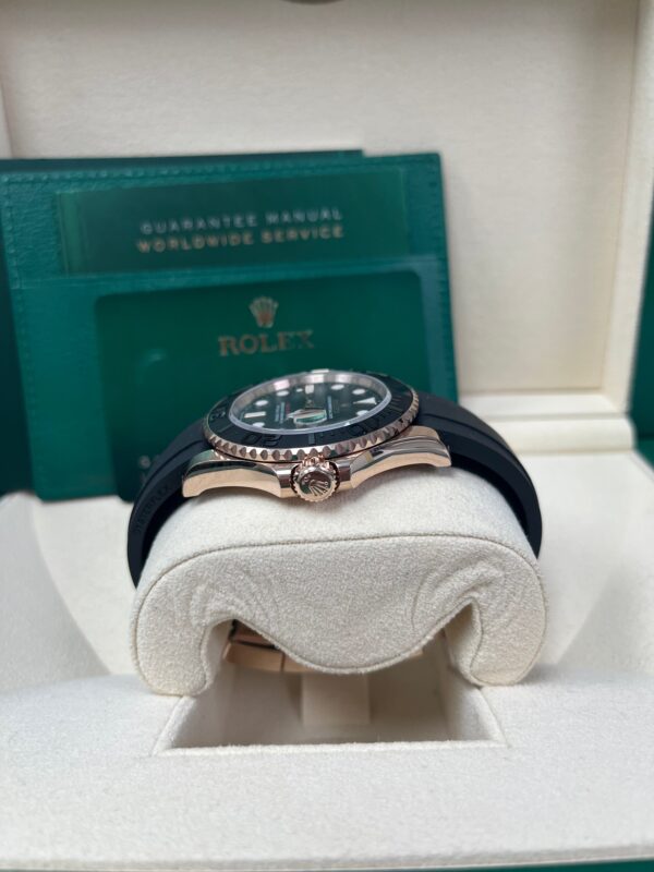 Rolex Yacht-Master 40mm Rose Gold - Black Dial -  Oysterflex Strap (Ref# 126655) - Image 4