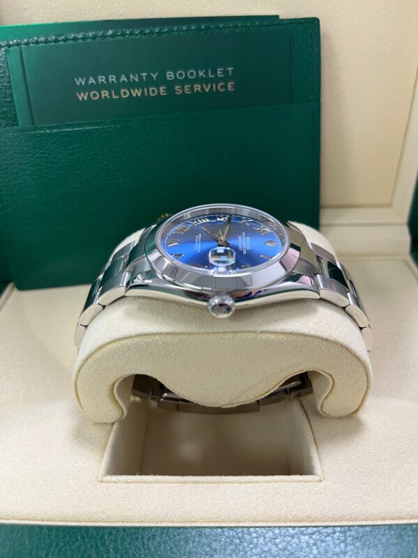 Rolex Datejust 41mm “Blue Roman Dial” Oyster Bracelet Reference # 126300 - Image 4