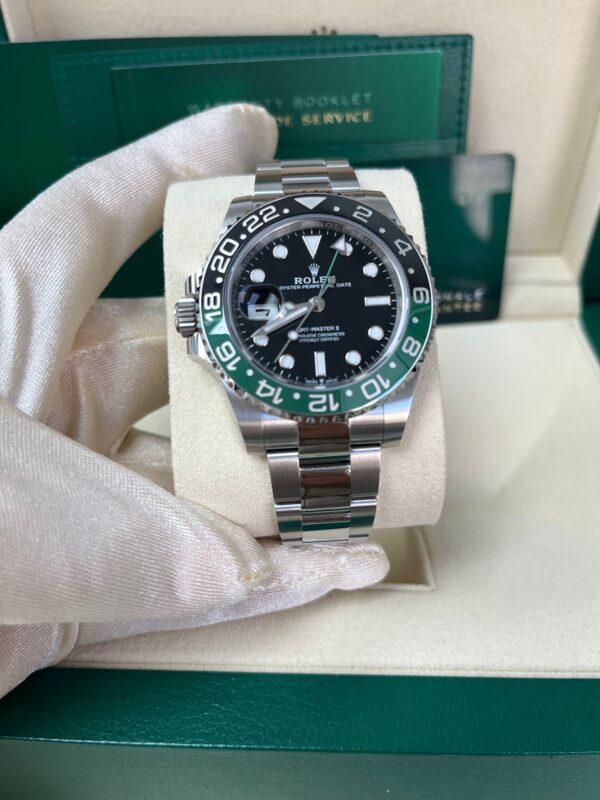 Rolex GMT-Master II With A Green And Black Bezel "SPRITE" (Reference # 126720VTNR) - Image 3