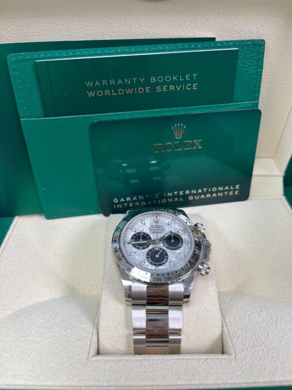 Rolex Daytona White Gold Daytona 40mm Meteorite Dial Steel and Black Oyster (Reference # 116509) - Image 7