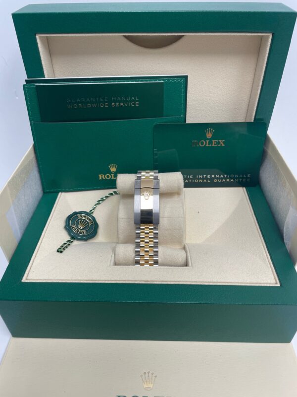 Rolex Rolesor Datejust 36 Watch - Yellow Diamond Bezel - White Mother-Of-Pearl Jubilee Ref 126283RBR - Image 3