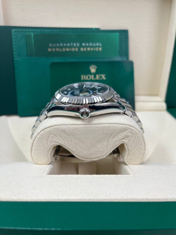 Rolex Sky-Dweller White Rolesor - Blue Index Dial - Jubilee Bracelet (Ref# 326934) - Image 7
