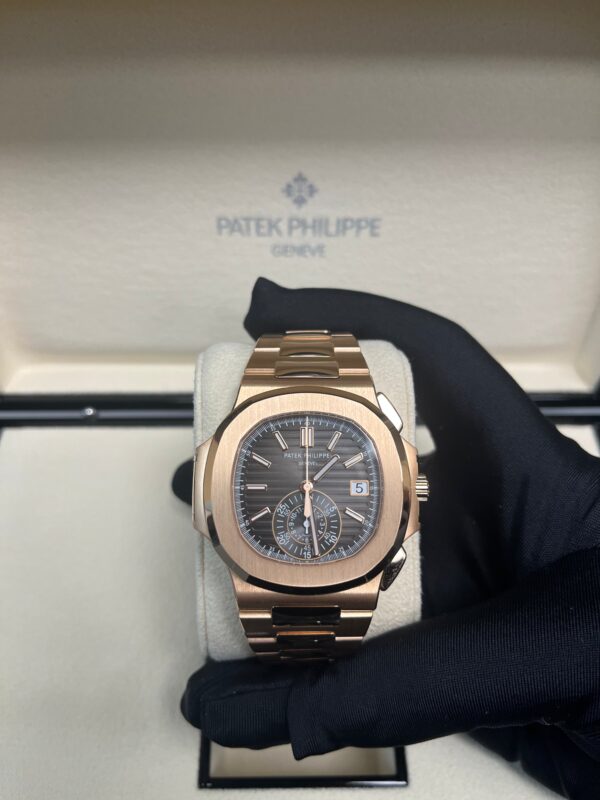 Patek Philippe Nautilus Rose Gold/ Black Gradient Dial (Ref#5980/1R-001) - Image 5