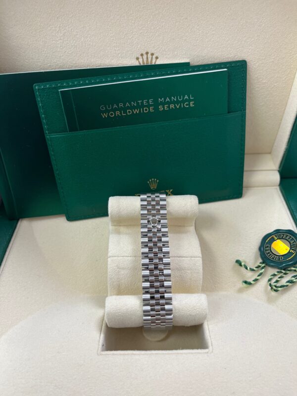 Rolex Datejust 31 Fluted Bezel Pink Diamond Dial Jubilee Bracelet 278274 - Image 7
