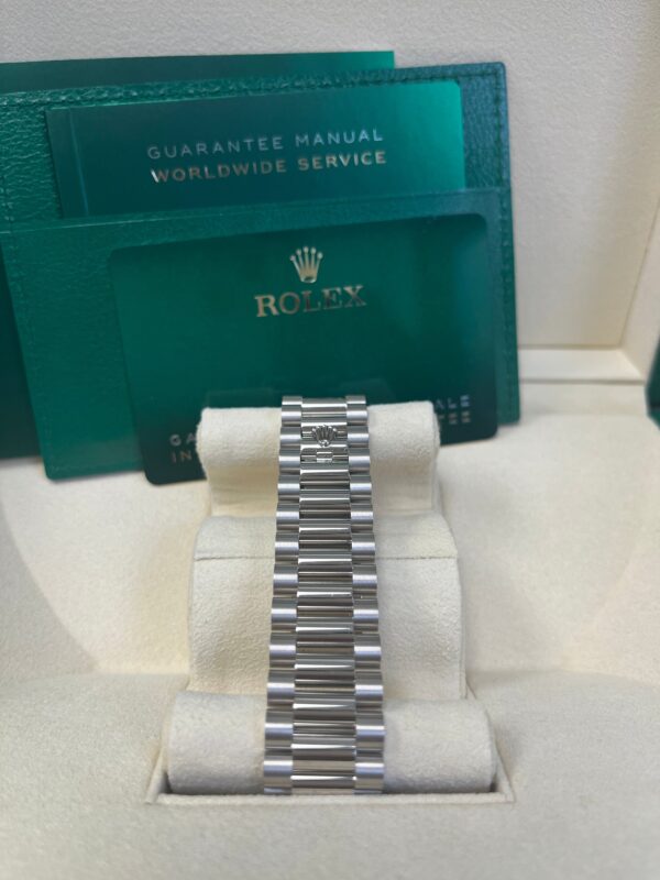 Rolex Day-Date 40 White Gold - Slate Dial - Fluted Bezel - President Bracelet (Ref: 228239) - Image 5