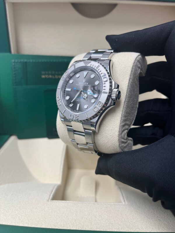Rolex Yacht-Master 40mm Platinum & Stainless Steel - Dark Rhodium Dial (Ref# 126622) - Image 14