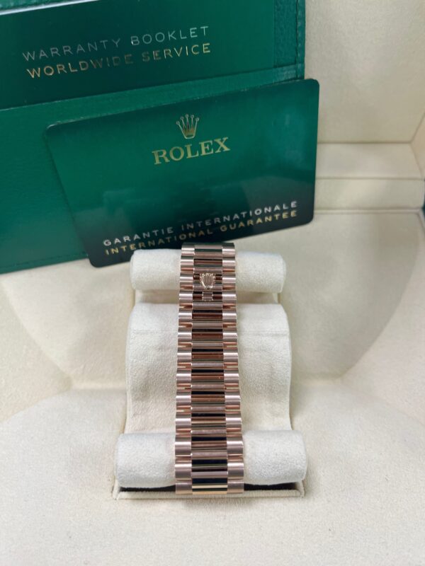 Rolex Day-Date 40 Fluted Bezel - Eisenkiesel Diamond Dial - President Bracelet 228235 - Image 7