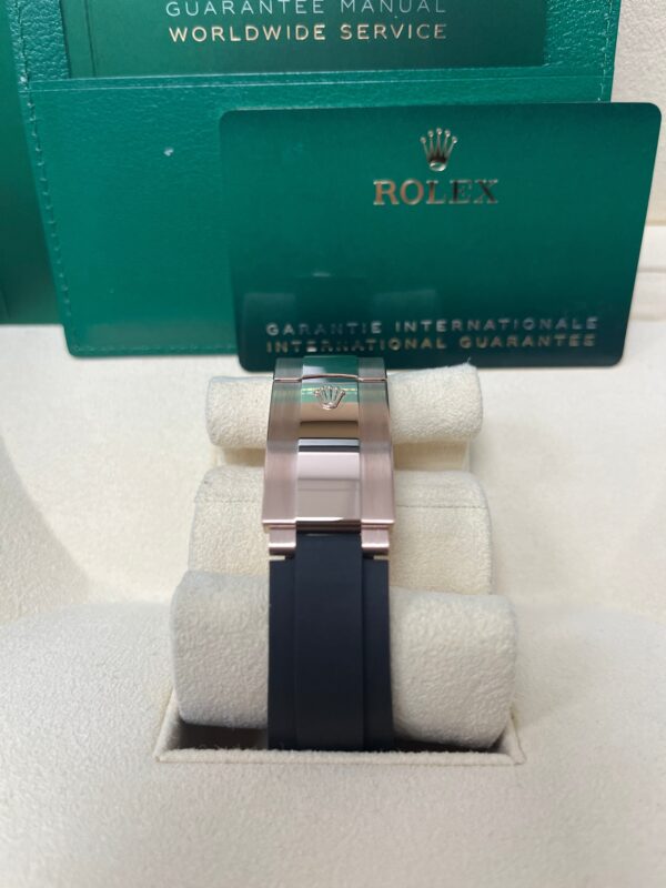 Rolex Sky-Dweller Rose Gold 42mm - Dark Rhodium Dial - Oysterflex (Ref# 326235) - Image 8