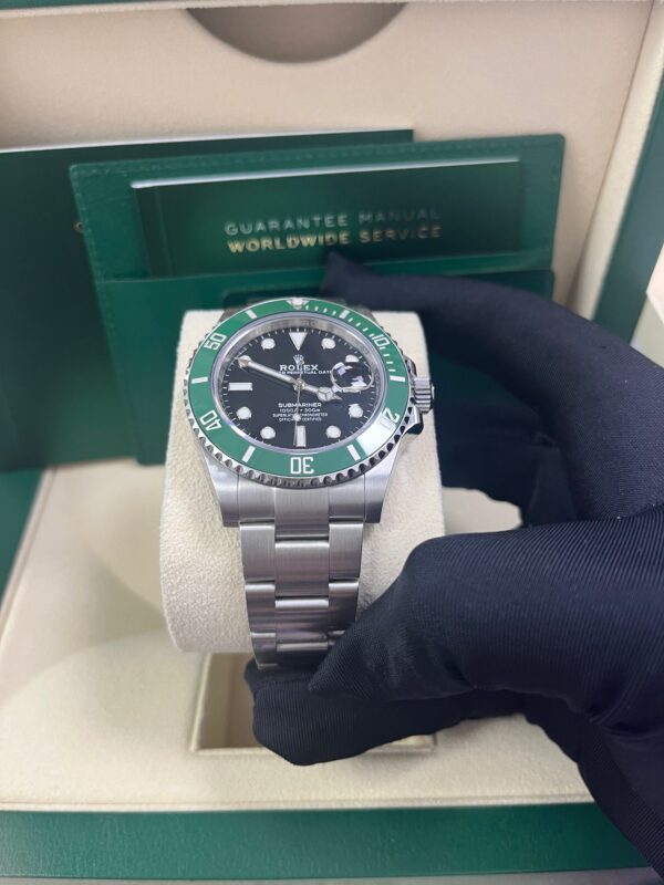 Rolex Submariner Stainless Steel "The Starbucks" - "Kermit" Black and Green Bezel (Ref#126610LV) - Image 10