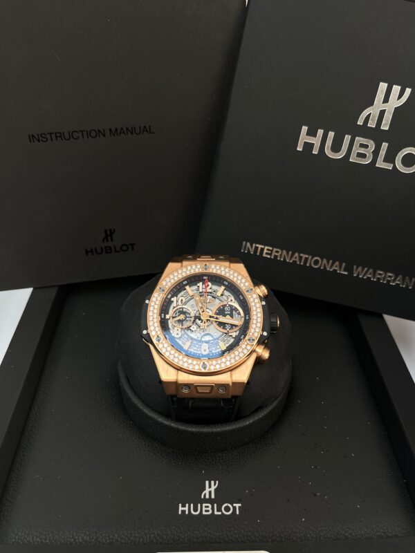 Hublot Big Bang Unico King Gold Dial Silver Automatic Men's Watch (Reference 411.OX.1180.RX.1104) - Image 2