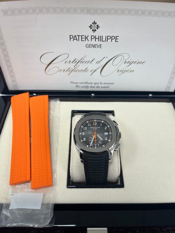 Patek Philippe Aquanaut Chronograph Stainless Steel - Black Dial (Ref#5968A-001) - Image 3