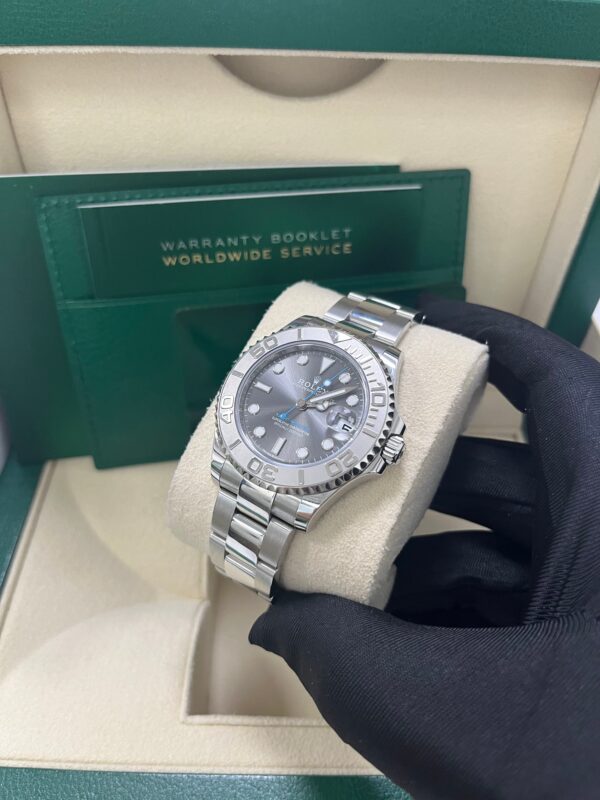 Rolex Yacht-Master 37 37mm Rhodium Dial 268622 Steel with Platinum Bezel - Image 7