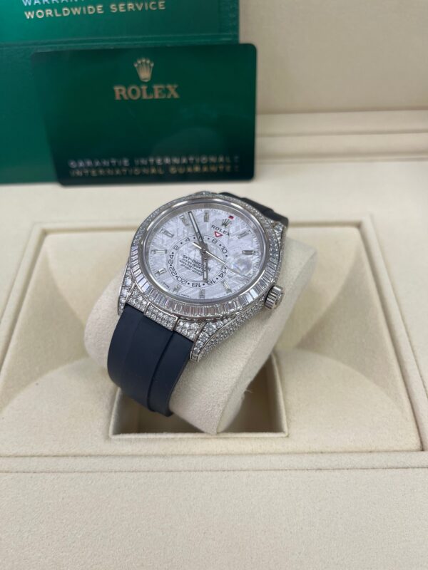 Rolex Sky-Dweller Meteorite Diamonds Baguette Dial Factory Diamonds (Reference # 326259tbr) - Image 5