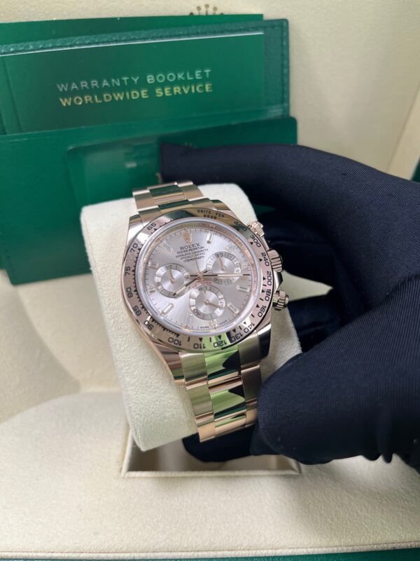 Rolex Daytona Everose Gold Rose Diamond Baguette 40mm Dial Oyster Bracelet Ref# (116505) - Image 2