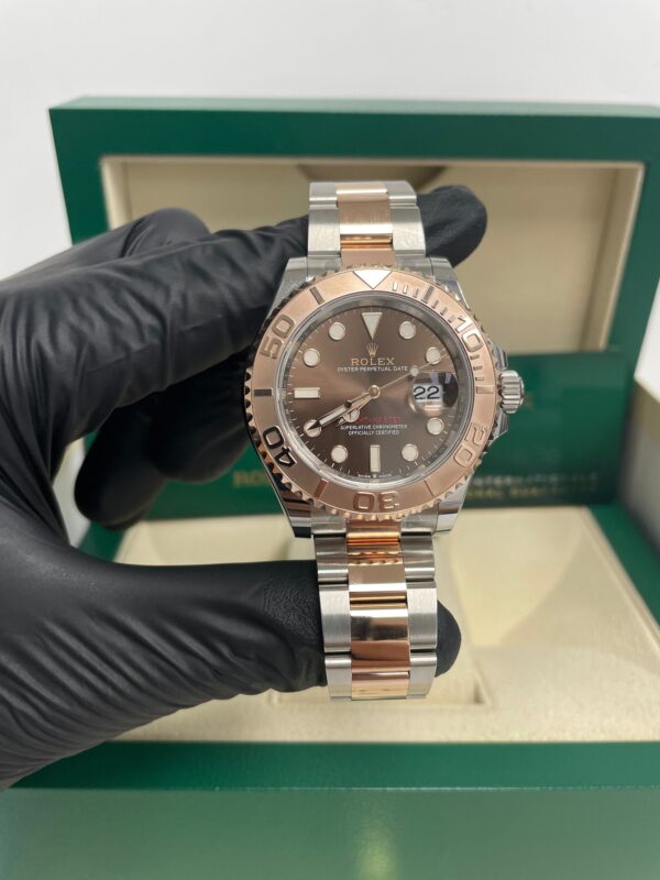 Rolex Steel and Everose Gold Rolesor Yacht-Master 40 Watch Brown Dial (Ref #126621) - Image 9