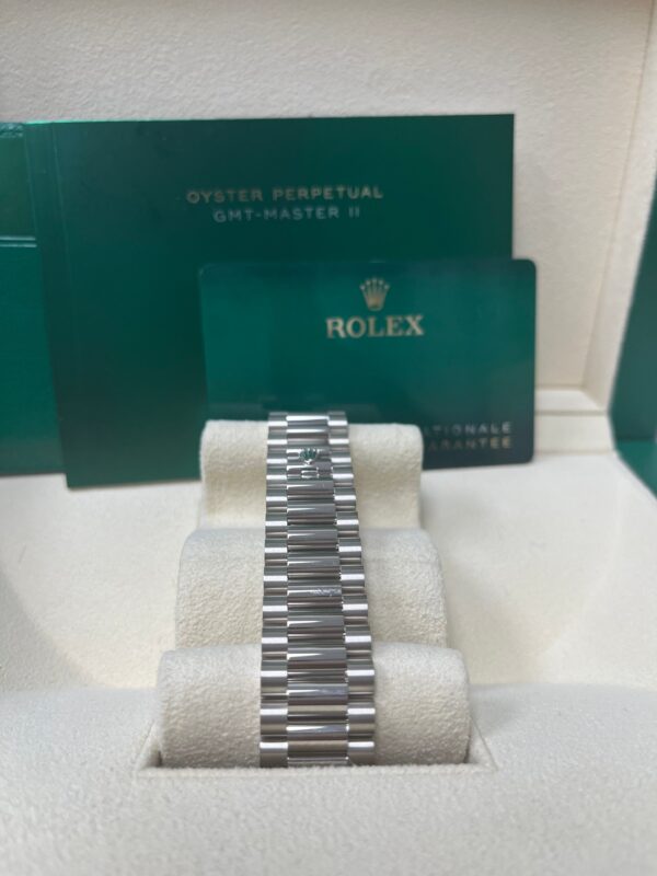 Rolex White Gold Day-Date 40 Watch - Bezel - Olive Green Bevelled Roman Dial - President Bracelet (Ref# 228349RBR) - Image 2