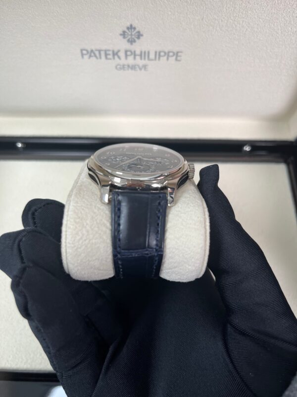 Patek Philippe Grand Complications Perpetual Calendar Moon Phase White Gold/ Royal Blue Dial & Strap (Ref#5327G-001) - Image 7