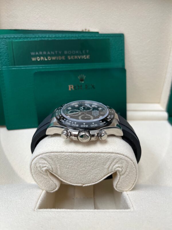 Rolex Daytona Cosmograph Daytona White Gold 40mm Oysterflex Band Black Diamond Dial - 116519LN - Image 4