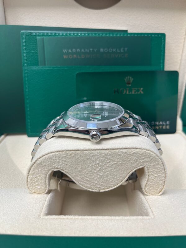 Rolex Datejust 41/ Stainless Steel/ Wimbledon Slate Green Roman Dial/ Smooth Bezel/ Jubilee Bracelet (Ref# 126300) - Image 3