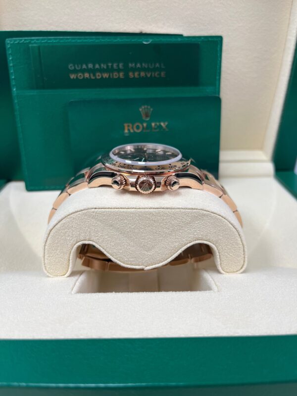 Rolex Everose Gold Cosmograph Daytona 40 Watch - Chocolate and Black Index Dial (Ref # 116505 ) - Image 5