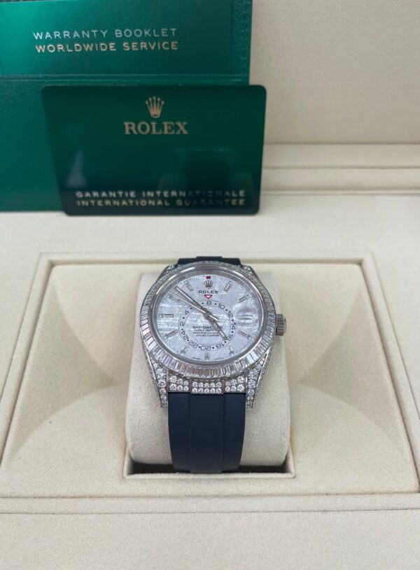 Rolex Sky-Dweller Meteorite Diamonds Baguette Dial Factory Diamonds (Reference # 326259tbr) - Image 13