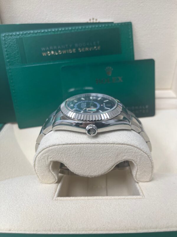 Rolex Sky-Dweller White Rolesor - Blue Index Dial - Oyster Bracelet (Ref# 326934) - Image 5