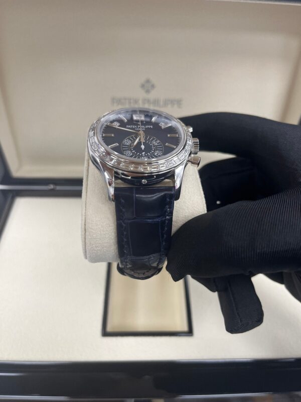 Patek Philippe Annual Calendar Chronograph Blue Dial 5961P-001 - Image 9
