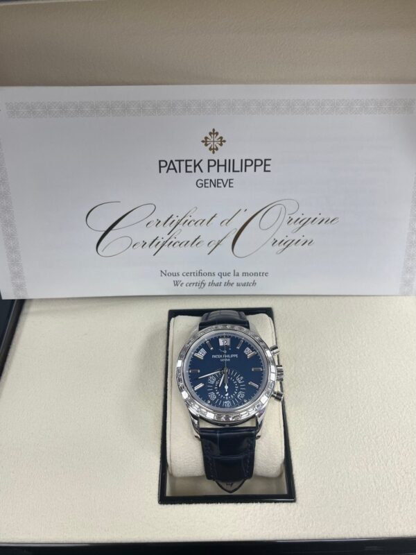 Patek Philippe Annual Calendar Chronograph Blue Dial 5961P-001 - Image 19