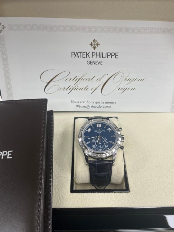 Patek Philippe Annual Calendar Chronograph Blue Dial 5961P-001 - Image 18