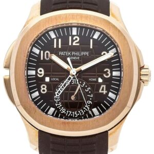 Patek Philippe Aquanaut Time Travel/ Rose Gold/ Chocolate Dial (Ref#5164R/001)
