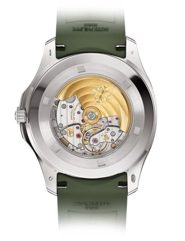 Patek Philippe Aquanaut - White Gold - Khaki Green Embossed Dial (Ref# 5168G-010) - Image 9