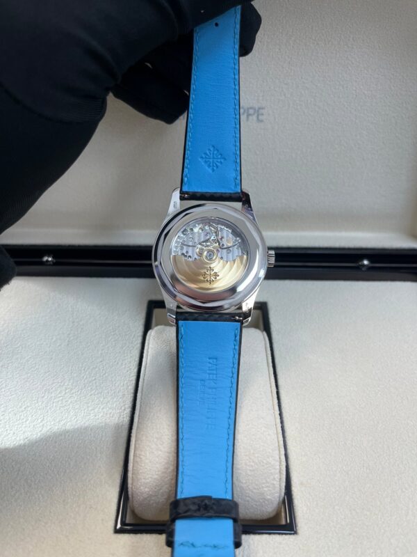 Patek Philippe Calatrava 40mm Blue Date Sweep Seconds (Ref# 6007G-011) - Image 7