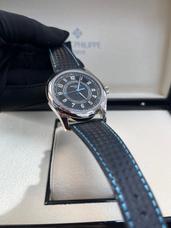 Patek Philippe Calatrava 40mm Blue Date Sweep Seconds (Ref# 6007G-011) - Image 2