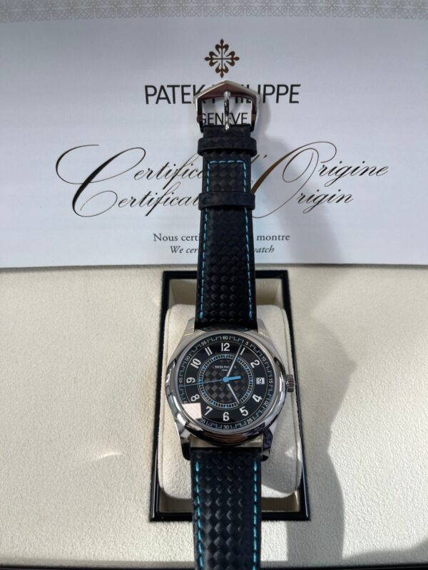 Patek Philippe Calatrava 40mm Blue Date Sweep Seconds (Ref# 6007G-011) - Image 11