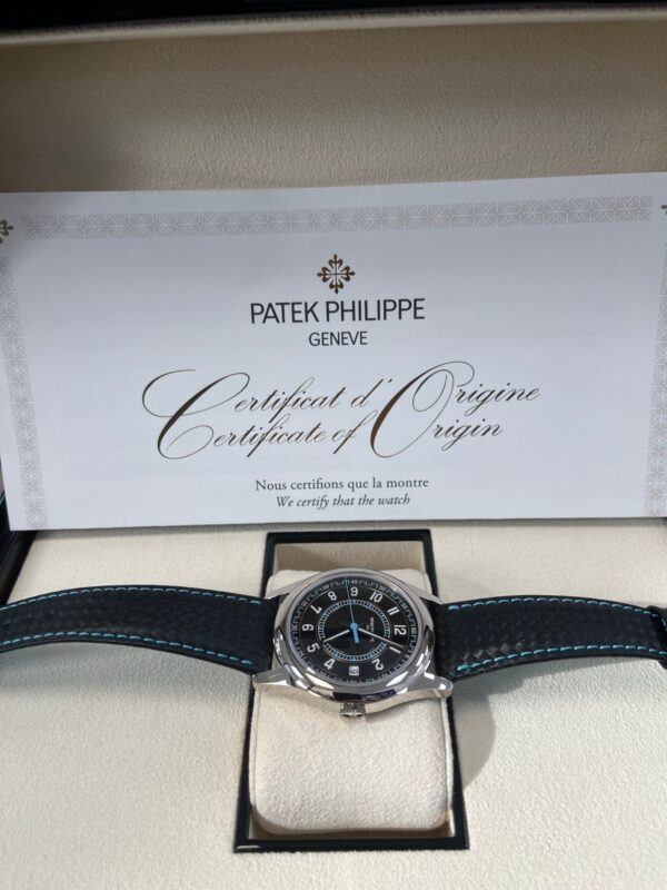 Patek Philippe Calatrava 40mm Blue Date Sweep Seconds (Ref# 6007G-011) - Image 9